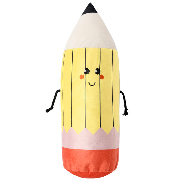 Decoratief kussen in potloodvorm