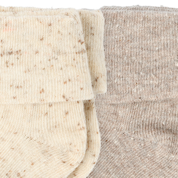 2 paar Newborn sokken met omslag