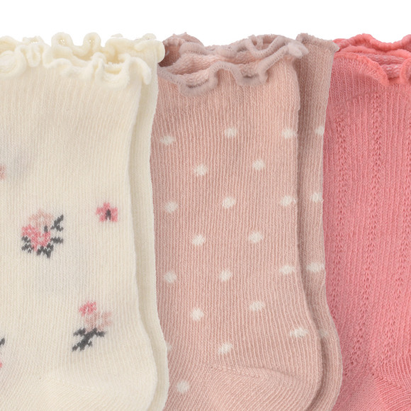 3 paar babysokjes van biologisch katoen