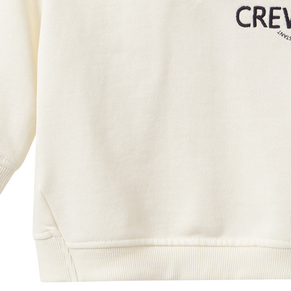 Baby hoodie met boodschapprint