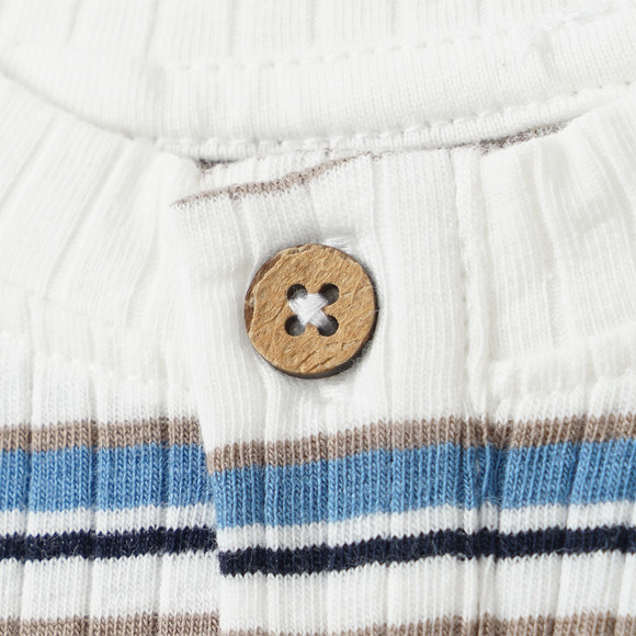 Baby Schlafanzug mit Rippstruktur