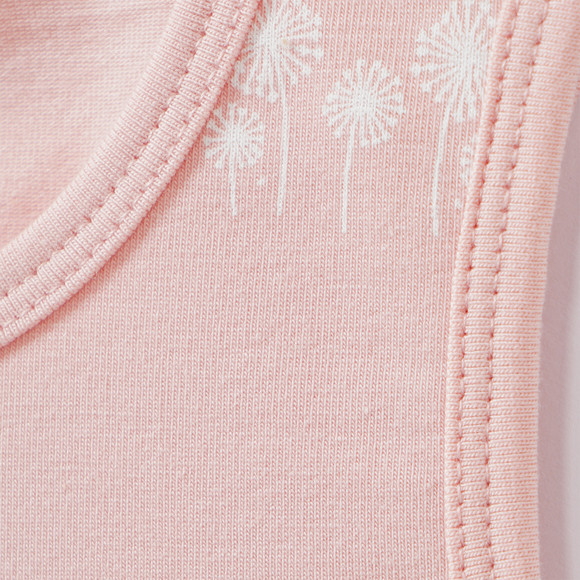 2 Baby Unterhemden mit Pusteblumen-Print