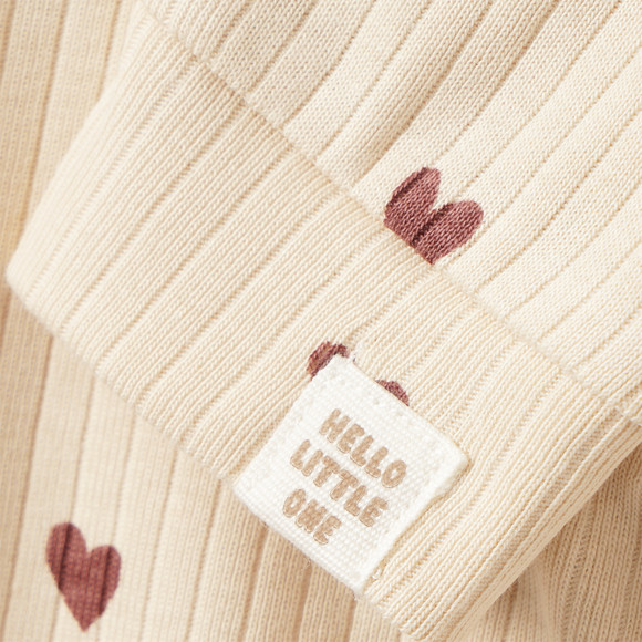 Newborn Schlafanzug mit Herz-Allover