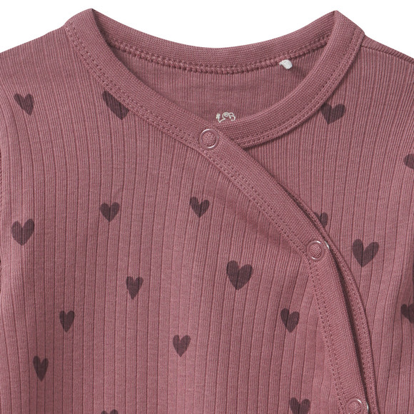 Newborn Schlafanzug mit Herz-Allover