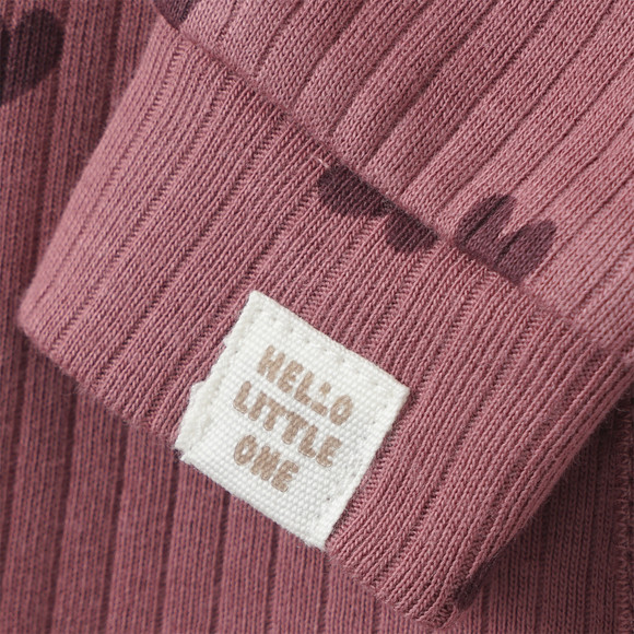 Newborn Schlafanzug mit Herz-Allover