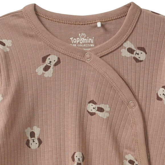 Geboorte pyjama met hond all-over