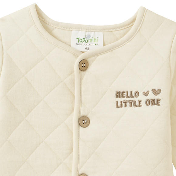 Newborn jasje met biologisch katoen