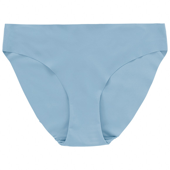 Naadloze damesslip van zachte microvezel blauw