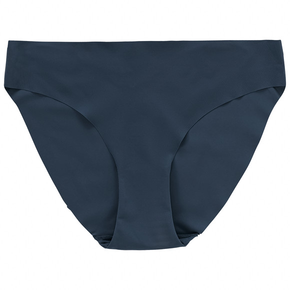 Naadloze damesslip van zachte microvezel donkerblauw