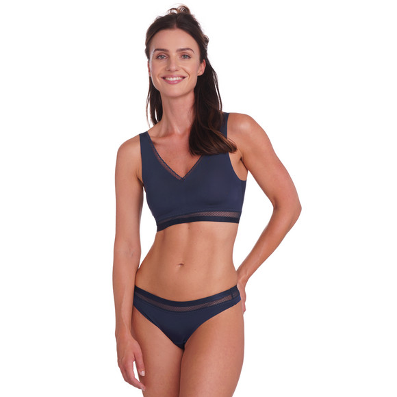 Naadloze damesstring met kant