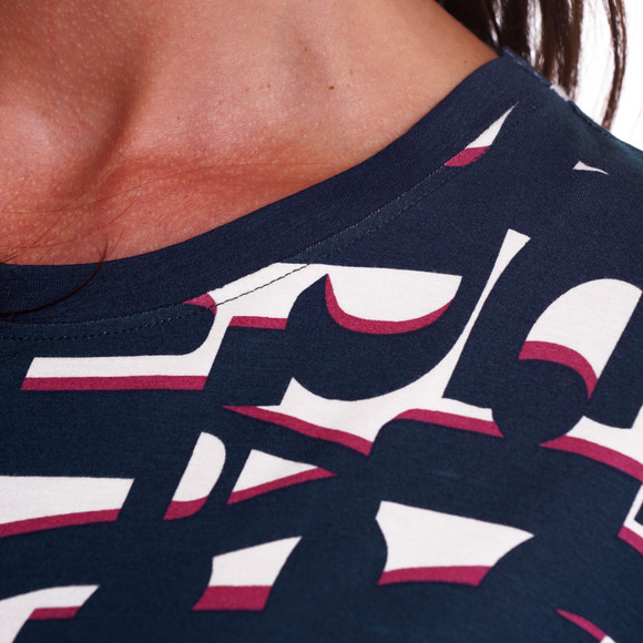 Dames slaapshirt met all-over patroon