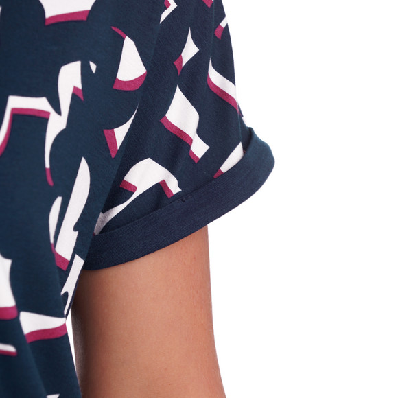 Dames slaapshirt met all-over patroon