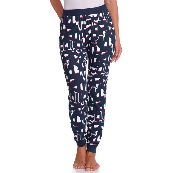 Damen Schlafhose mit Allover-Muster
