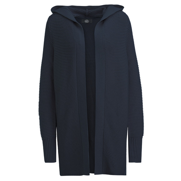Long Cardigan Mit Kapuze Damen Damen Strickjacke Mit Kapuze