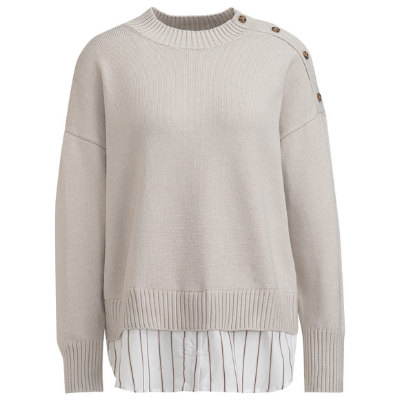 Gebreide trui voor dames in gelaagde look