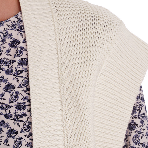 Dames gebreid vest in kort model