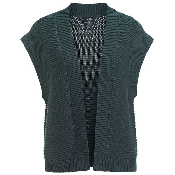 Gebreid damesgilet in korte vorm