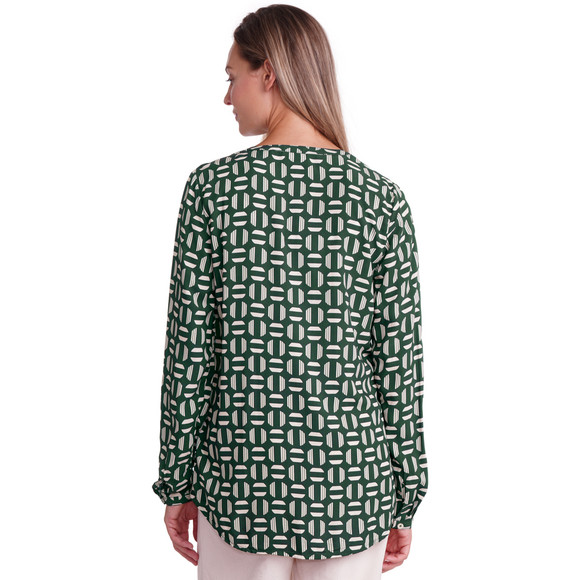 Damesblouse met omgeslagen mouwen