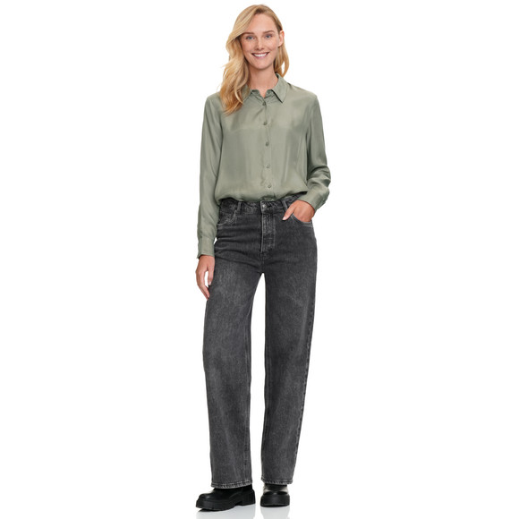 Damesblouse in glanzende look