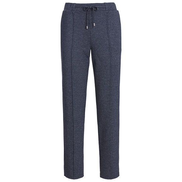 Dames joggingbroek met comfort tailleband donkerblauw