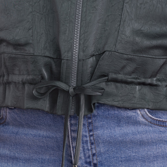 Damen Satinjacke mit Reißverschluss