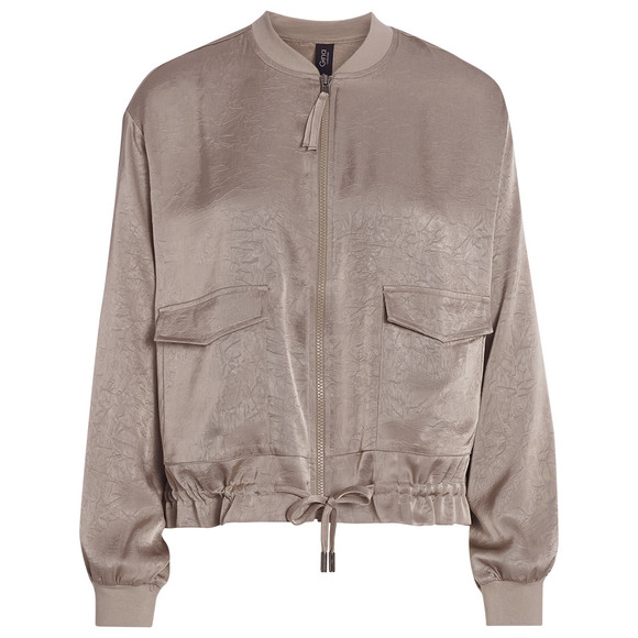 Damen Satinjacke mit Reißverschluss