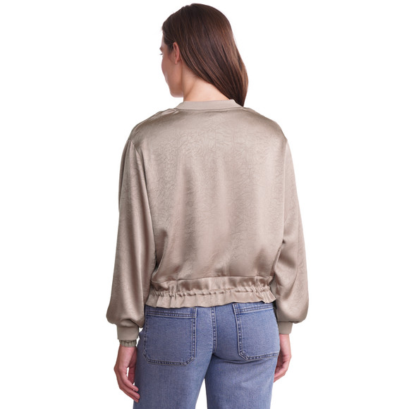 Damen Satinjacke mit Reißverschluss