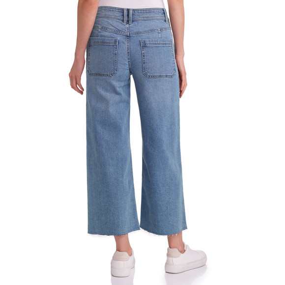 Dames jeans met wijde pijpen