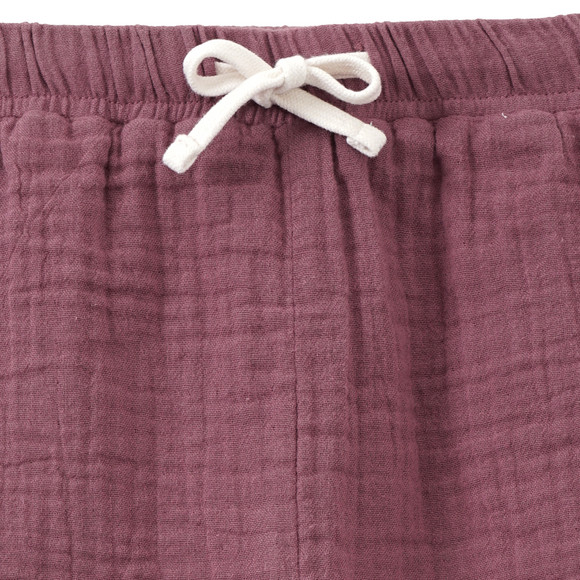 Baby mousseline broek met slip-on tailleband