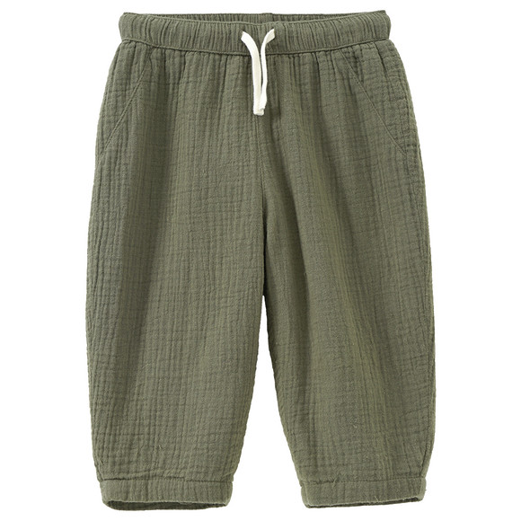 Baby mousseline broek met slip-on tailleband