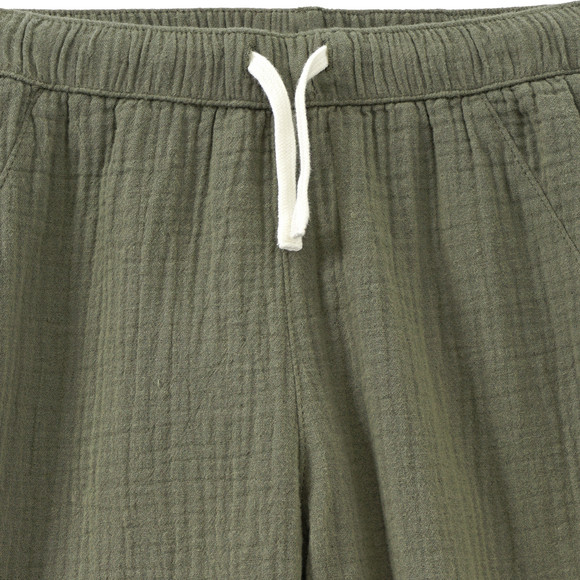 Baby mousseline broek met slip-on tailleband