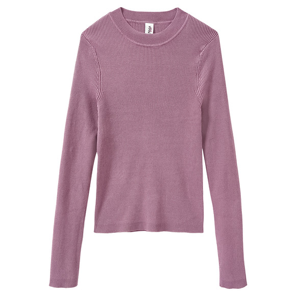 Meisjes fijngebreide trui effen kleur