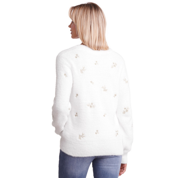 Damesvest met bloemenborduursel