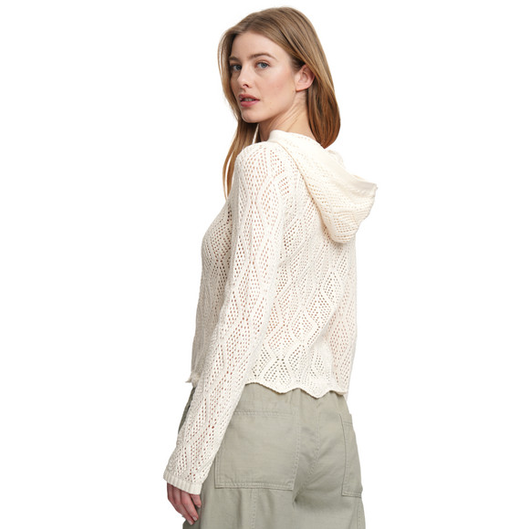 Damen Strickjacke mit Kapuze