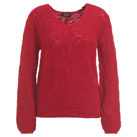 Damen Strickpullover mit Ajourmuster Ernsting's family