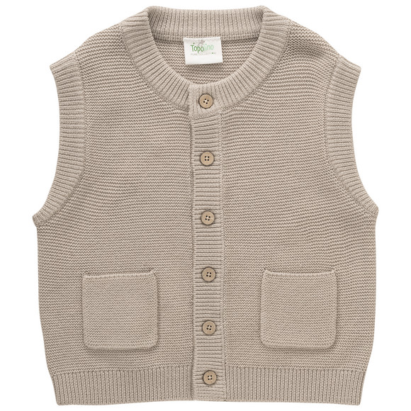 Jungen Woll-Strickweste mit Knopfleiste