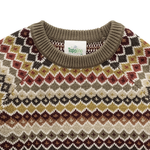 Gebreide jongenstrui van biologisch katoen