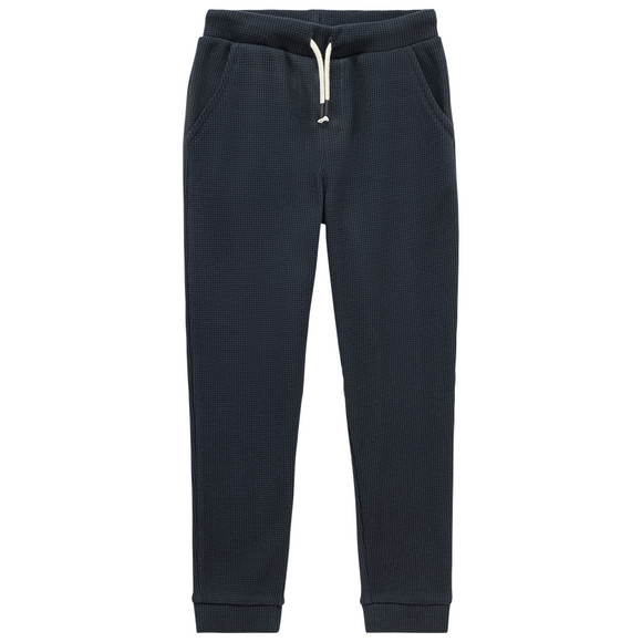 2 jongens joggingbroeken in wafel piqué