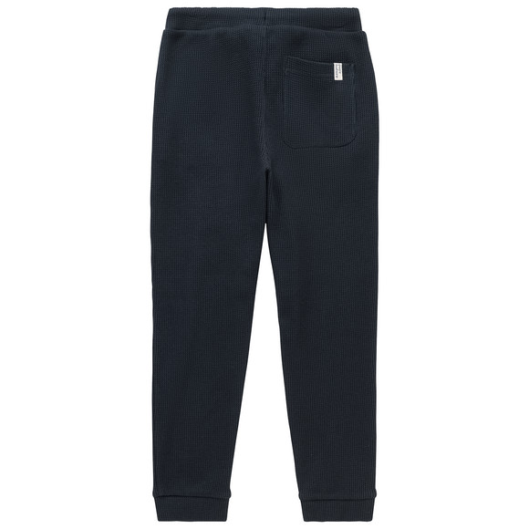 2 jongens joggingbroeken in wafel piqué