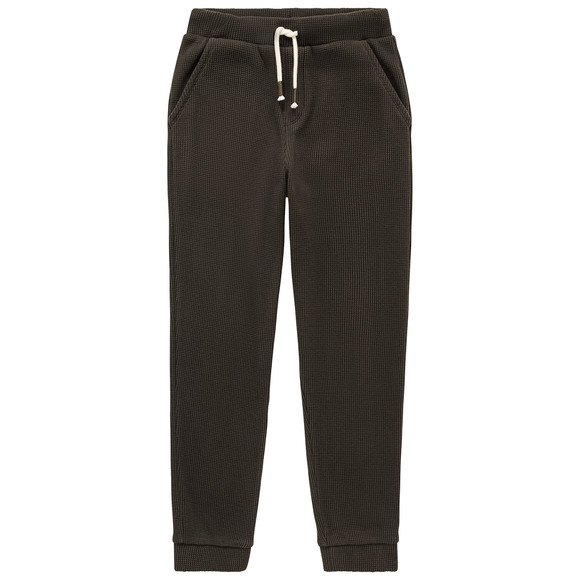 2 jongens joggingbroeken in wafel piqué