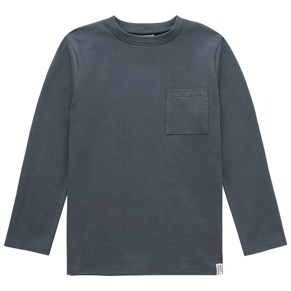 2 jongenshemden met lange mouwen en borstzak