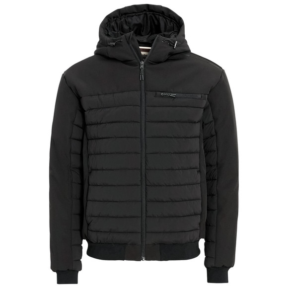 Herren Steppjacke mit Softshell-Ärmeln