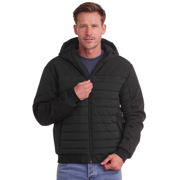 Herren Steppjacke mit Softshell-Ärmeln