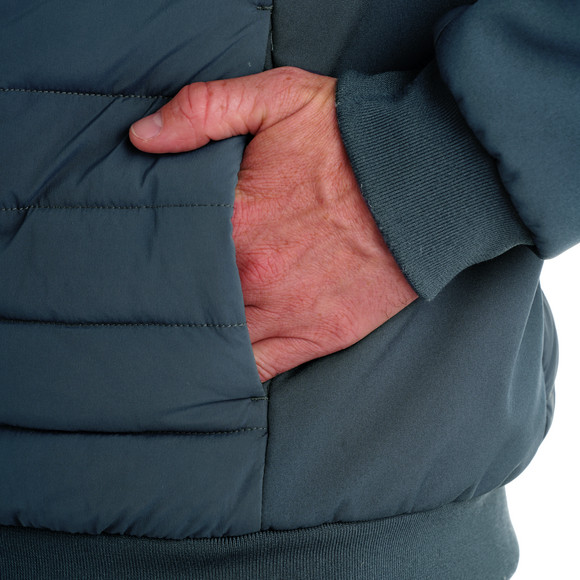 Herren Steppjacke mit Softshell-Ärmeln
