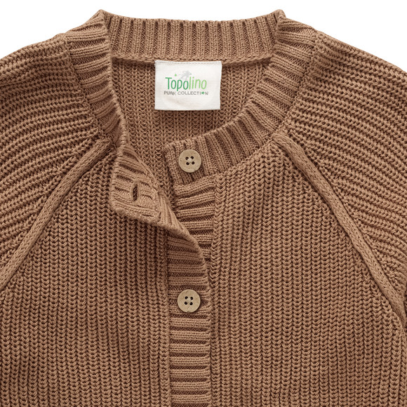 Meisjescardigan van biologisch katoen