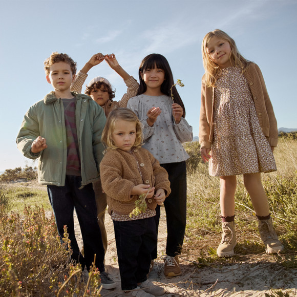 Meisjescardigan van biologisch katoen