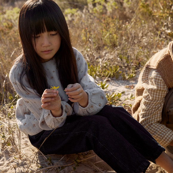 Mousseline meisjesblouse