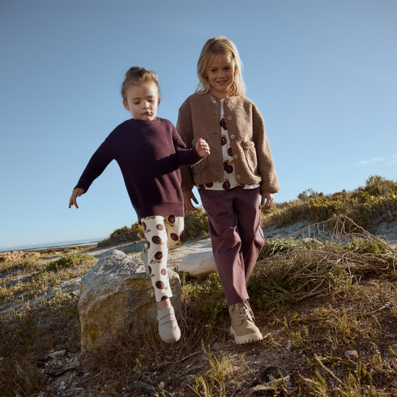 2 meisjes leggings met biologisch katoen