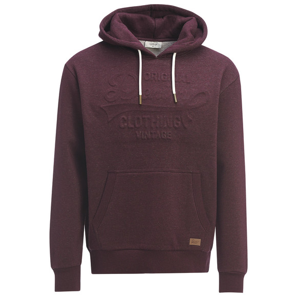 Herren Hoodie mit geprägtem Schriftzug