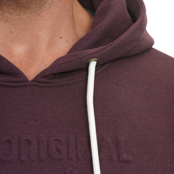 Herren Hoodie mit geprägtem Schriftzug